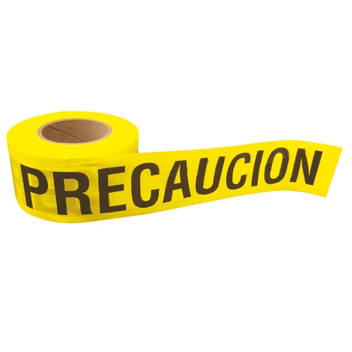 [137300] Cinta para barricada "PRECAUCION" ancho 3" de 304 m