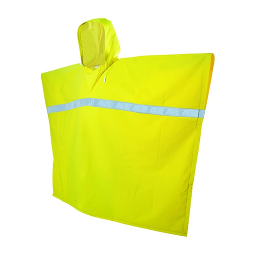 [137619] Poncho impermeable con cintas reflejantes unitalla