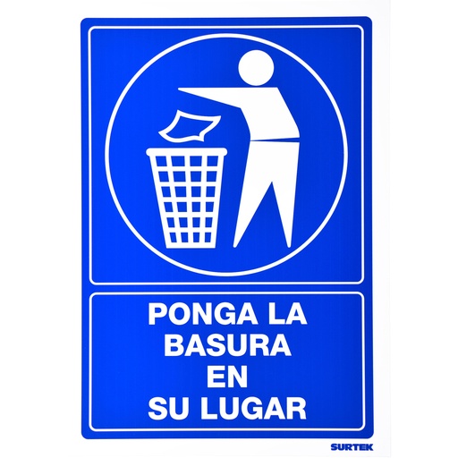 [SES15] Señal "Ponga la basura en su lugar"