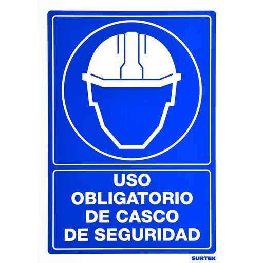 [SES12] Señal "Uso obligatorio de casco de seguridad"