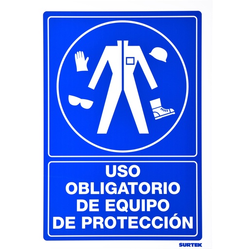 [SES21] Señal "Uso obligatorio de equipo de protección"