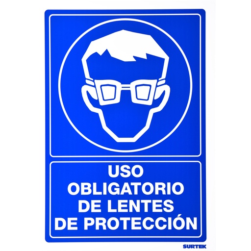 [SES20] Señal "Uso obligatorio de lentes de protección"