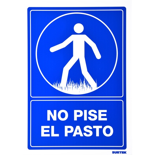 [SES23] Señal "No pise el pasto"