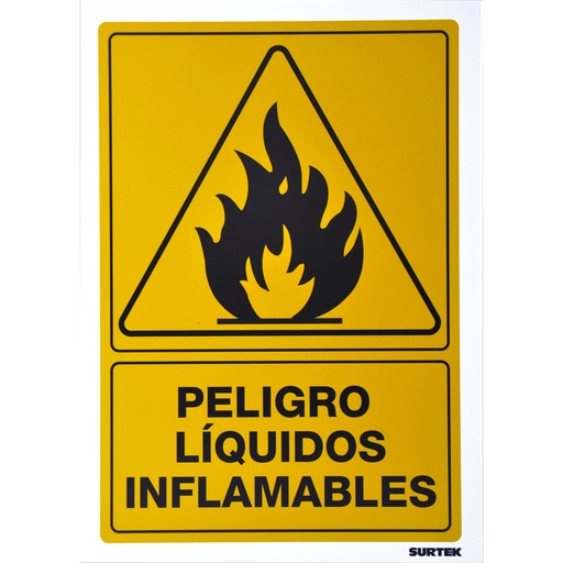 [SES32] Señal "Peligro líquidos inflamables"