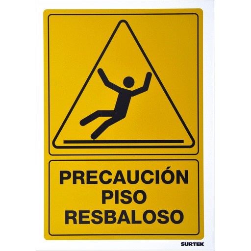 [SES33] Señal "Precaución piso resbaloso"