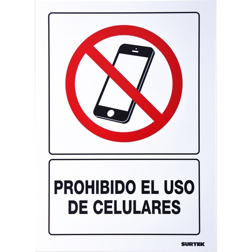 [SES51] Señal "Prohibido el uso de celulares"