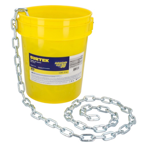 [150854] Cadena grado 30 galvanizada 1 kg, 1/2"