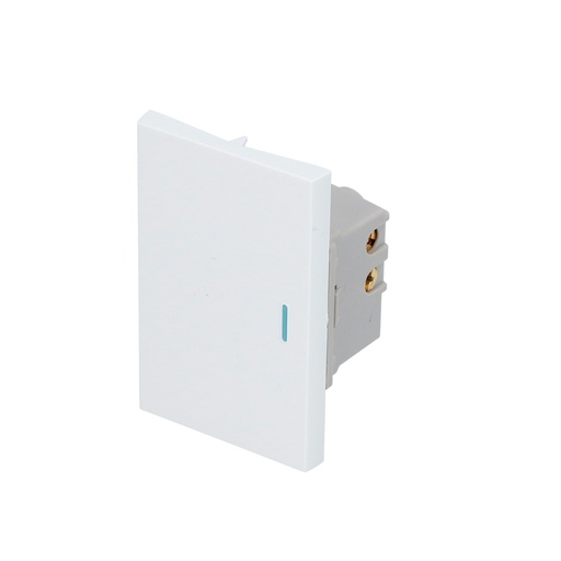 [P607B] Switch 1/1, línea Premium, color blanco