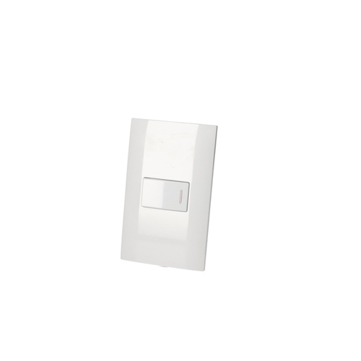 [P421B] Placa 1 Switch 1/3 3 vias, línea  Americana, color blanco