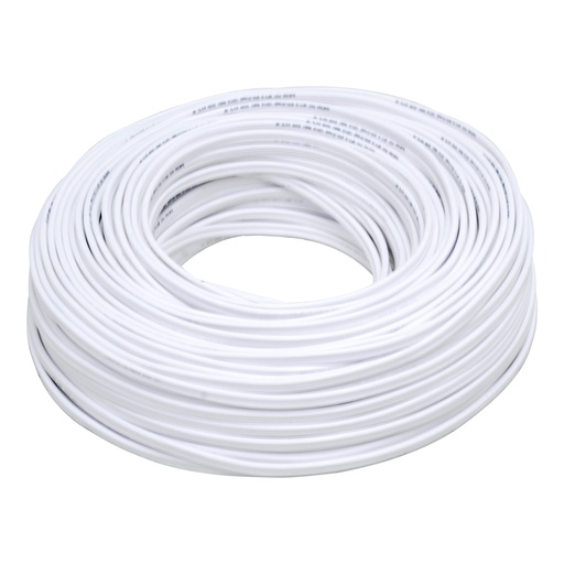 [136955] Cable eléctrico POT CCA 2 x 18, 100 m color blanco