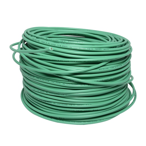 [136943] Cable eléctrico UL calibre 8, 100 m color verde