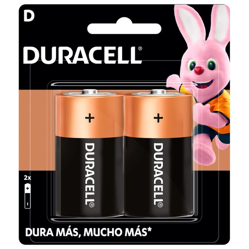 [MN1300] Pila alcalina Duracell® "D", 2 piezas