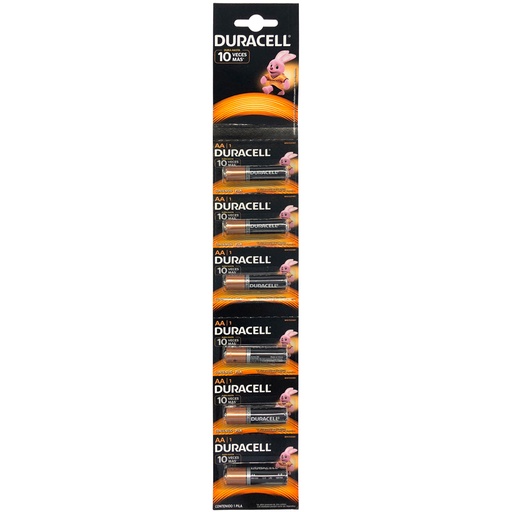 [MN1500B1] Tira de pilas alcalinas Duracell® "AA", 6 piezas