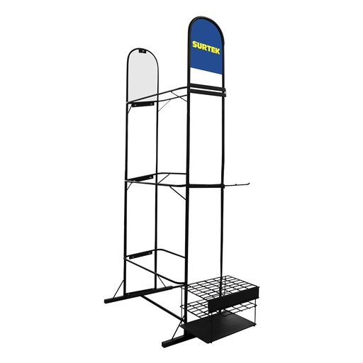 [RCARRVER] Exhibidor de piso vertical para carretillas y accesorios 86.5 x 60 x 193 cm