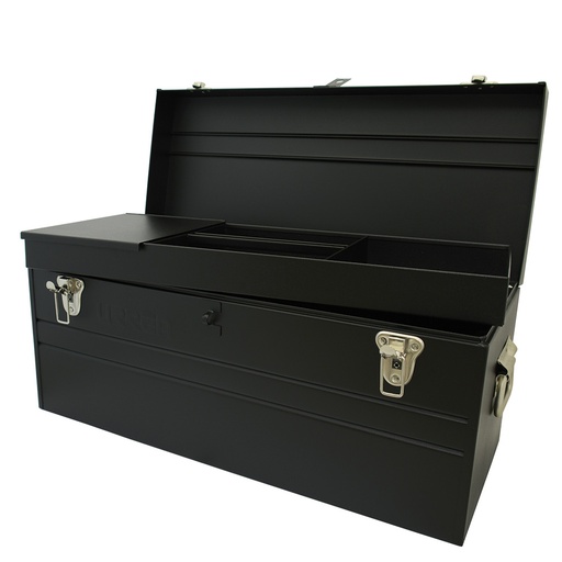 [D8C20] Caja portaherramientas metálica negra 23" x 10" x 11"