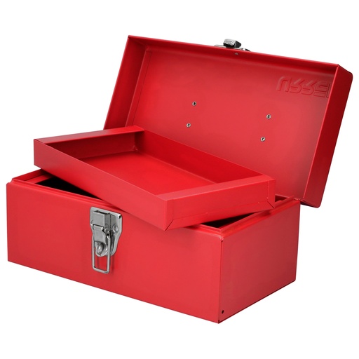 [D1] Caja portaherramientas metálica roja 11" x 6" x 5"