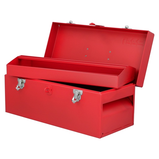 [D4] Caja portaherramientas metálica roja 17" x 7" x 7"