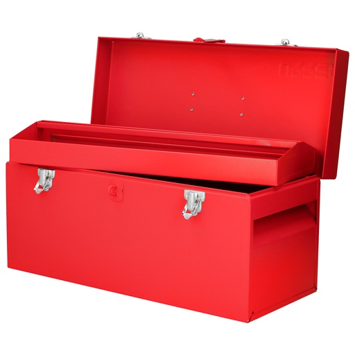 [D6] Caja portaherramientas metálica roja 20" x 8" x 9"