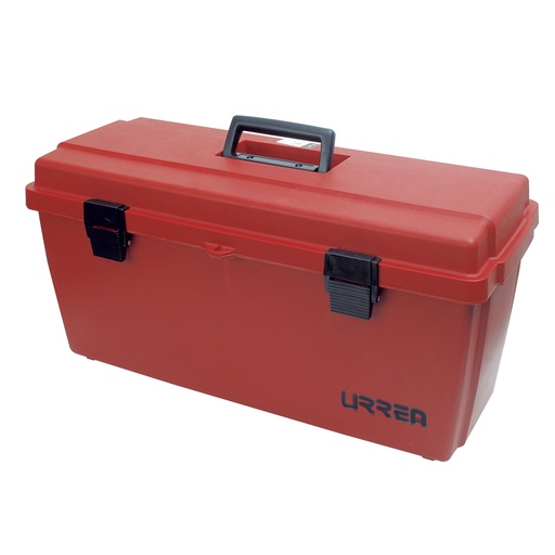 [9902] Caja portaherramientas plástica con broche plástico roja 23" x 11" x 10"