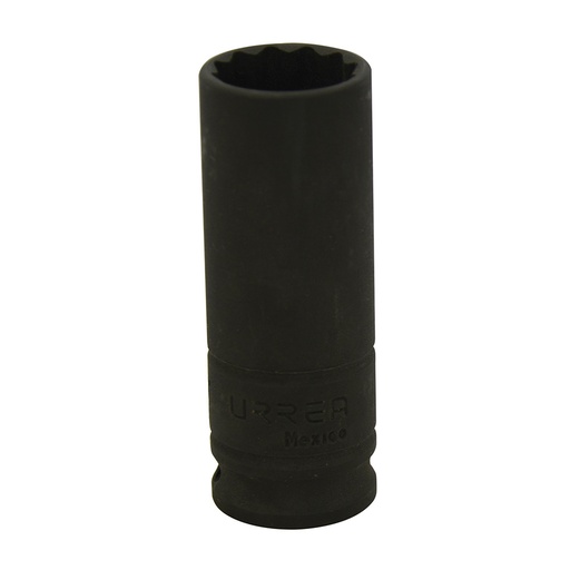 [7716] Dado de impacto largo cuadro de 3/8", 12 puntas, en pulgadas, 1/2"