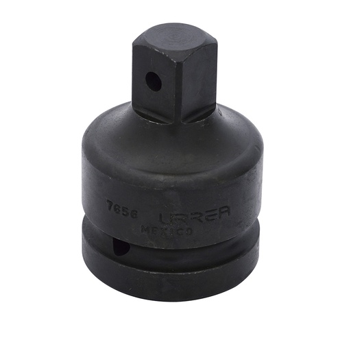 [7656] Adaptador con barreno pasado para dado de impacto cuadro de 1" hembra a 3/4" macho