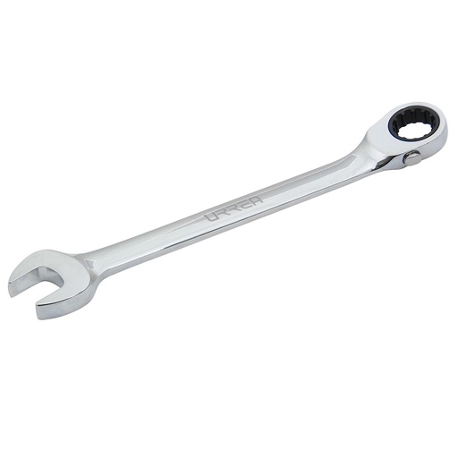 [1216CMR] Llave combinada pulido espejo de matraca spline reversible en pulgadas, 1/2"