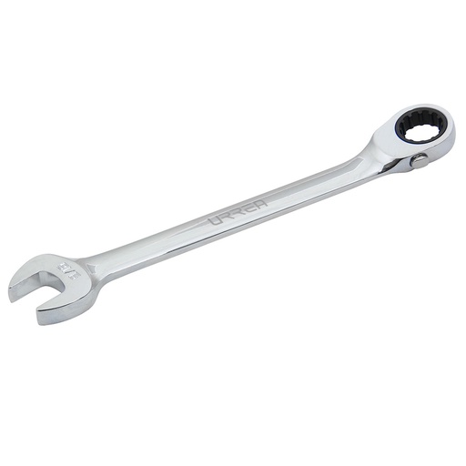 [1218CMR] Llave combinada pulido espejo de matraca spline reversible en pulgadas, 9/16"