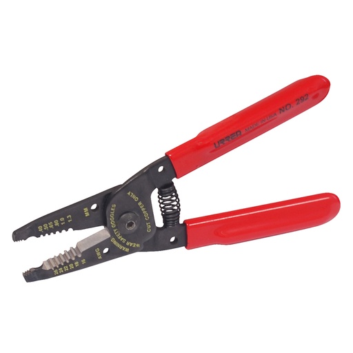 [292] Pinza con mango air cushion pelacable 16-26 AWG de 6-3/4" alta palanca