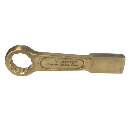 [UH2729SW] Llave de golpe plana de bronce-aluminio antichispa en pulgadas, 12 puntas, 1-13/16"