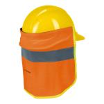 [12355] Cubrenuca para casco, naranja con reflejante, Truper CUNU-N