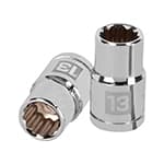 [13527] Dado de 13 mm, 12 puntas, cuadro 1/2', Truper D-1213-EM