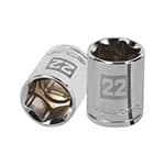 [13272] Dado de 22 mm, 6 puntas, cuadro 1/2', Truper D-1222-M