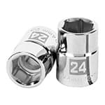 [14971] Dado de 24 mm, 6 puntas, cuadro 3/4', Truper D-3424-M