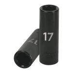 [12429] Dado largo cuadro 1/2' de impacto 6 puntas de 17 mm, Truper D-7317-ML