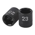 [100896] Dado de impacto de 23 mm, 6 puntas, cuadro 1/2', Truper D-7423-M