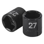 [100920] Dado de impacto de 27 mm, 6 puntas, cuadro 1/2', Truper D-7427-M