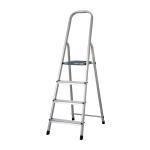 [16765] Escalera tubular plegable, 4 peldaños, aluminio, Truper ESTU-4A