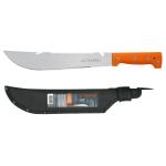 [15890] Machete rambo 12' cacha remachada naranja, con funda, Truper T-460-12X