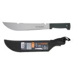 [15870] Machete rambo 12' cacha inyectada negra, con funda, Truper T-460-12XB