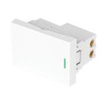 [47941] Interruptor sencillo blanco de 1.5 módulos, línea Lisboa APSE15-LB