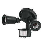 [47275] Arbotante negro c/sensor movimiento, lámparas no incluidas ARB-902S