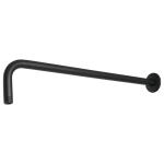 [47754] Brazo recto 50 cm con chapetón para regadera, negro mate BCH-650M