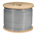 [48804] Metro de cable rígido 1/16' acero 7x7 recubierto PVC, 300 m CAB-1/16RX3