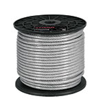 [44221] Metro de cable rígido 3/32' acero 7x7 recubierto PVC, 75 m CAB-3/32RX