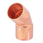 [49728] Codo 45° de cobre de 1/2', Foset CC-861