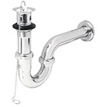 [49335] Céspol p/lavabo latón c/contra, tapón y cadena, cromo,1-1/4' CE-207