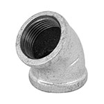 [47541] Codo 45° acero galvanizado de 1', Foset CG-863