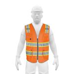 [102442] Chaleco de seguridad de alta visibilidad, naranja, extra gra CHS-900N-XL