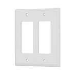 [46419] Placa 2 ventanas, de policarbonato, línea Classic, Volteck PPDO-CL