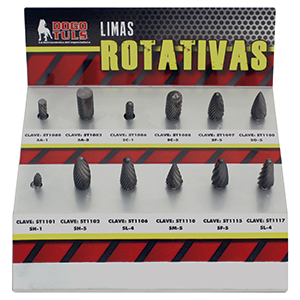 [ST1150] EXHIBIDOR DE LIMAS ROTATIVAS 32 PZAS